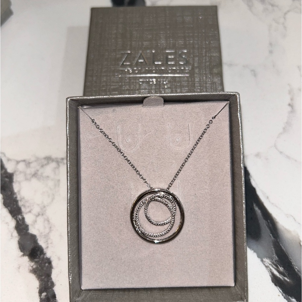 Zales silver necklace